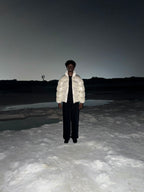 Silver-Fat Carp Puffer Jacket
