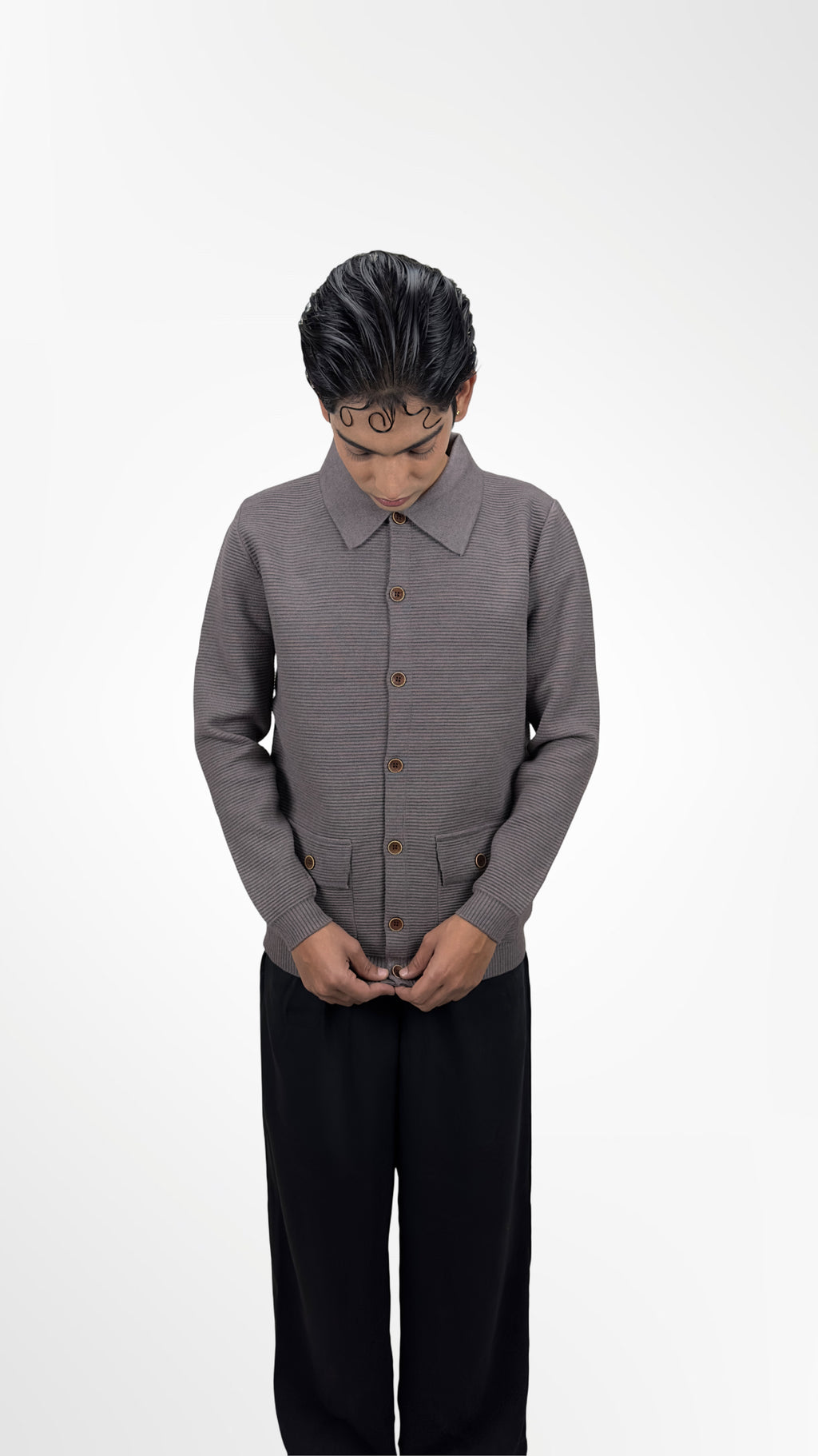 Hutton Ribbed Knit Shirt