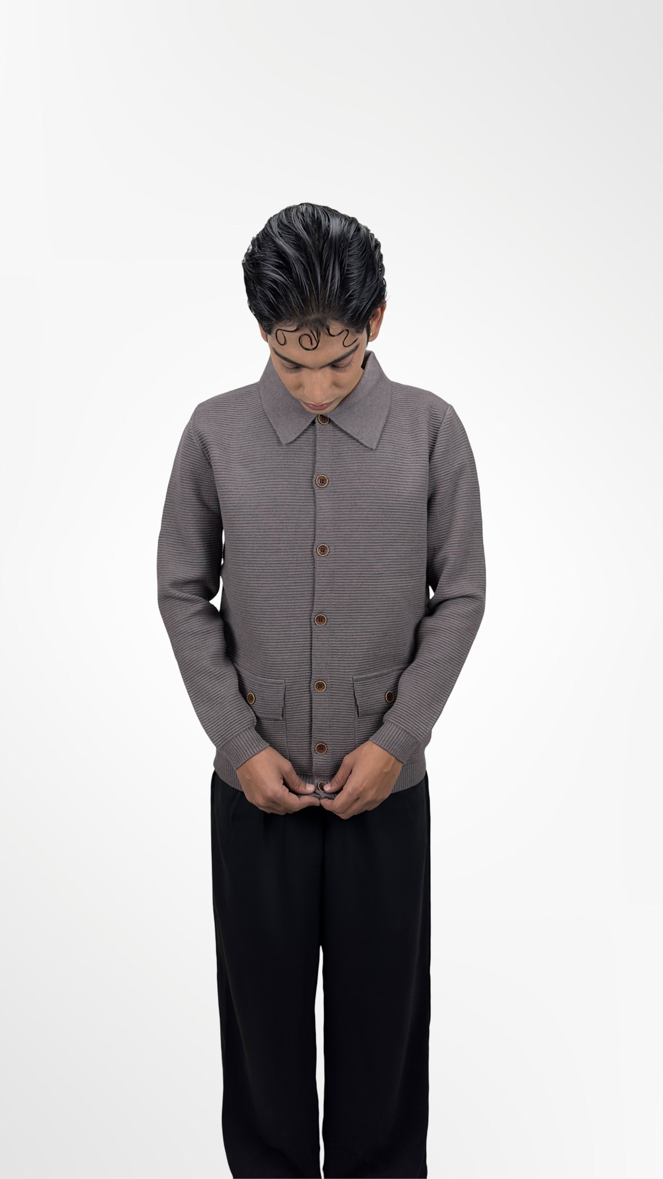 Hutton Ribbed Knit Shirt