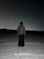 Exotic Wild-Croco Puffer Jacket