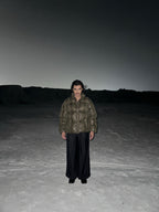 Exotic Wild-Croco Puffer Jacket