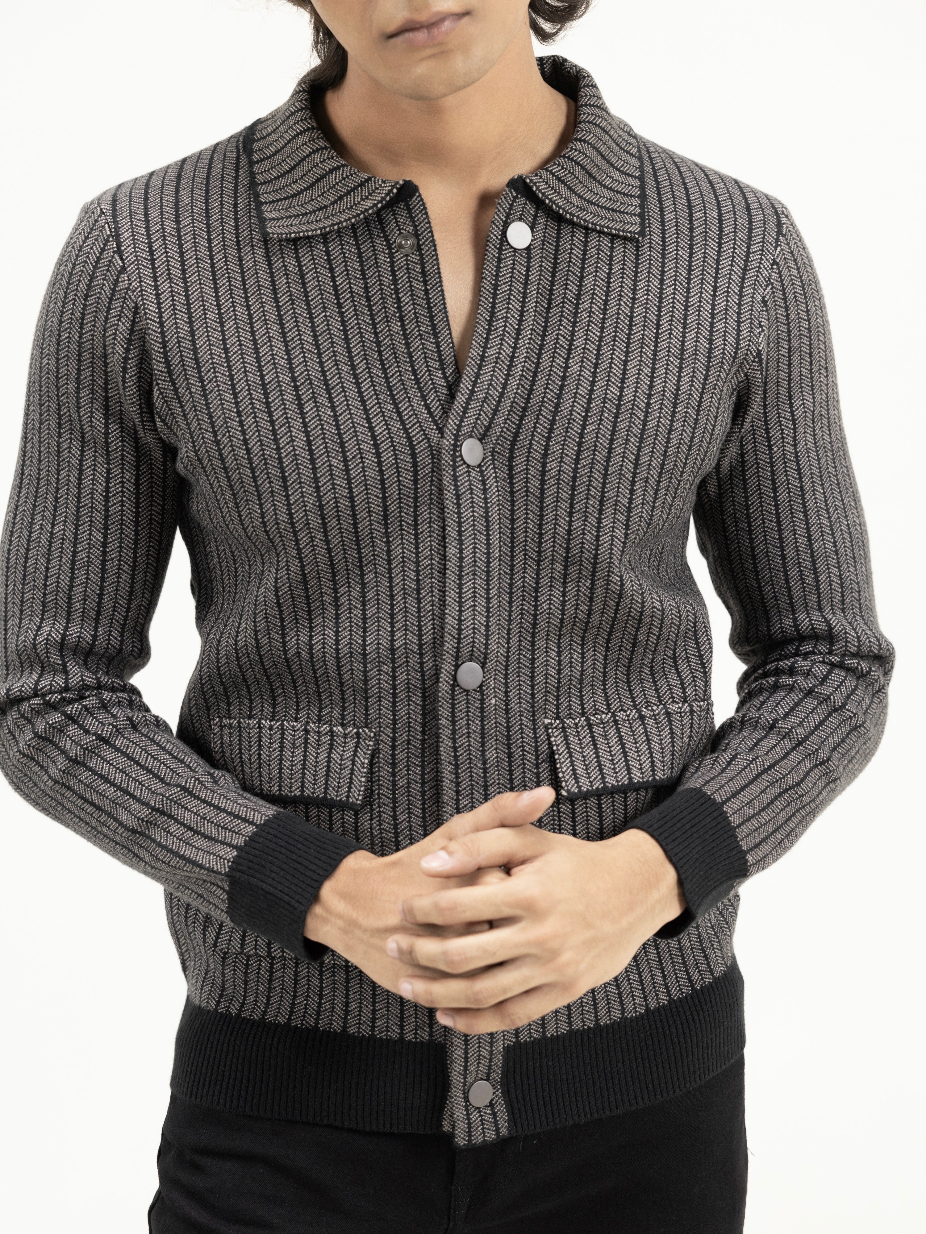 Herringbone Knit Shirt