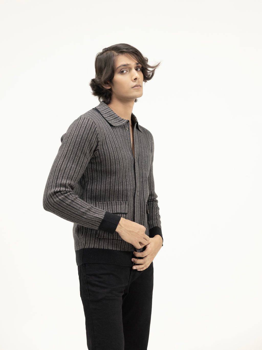 Herringbone Knit Shirt