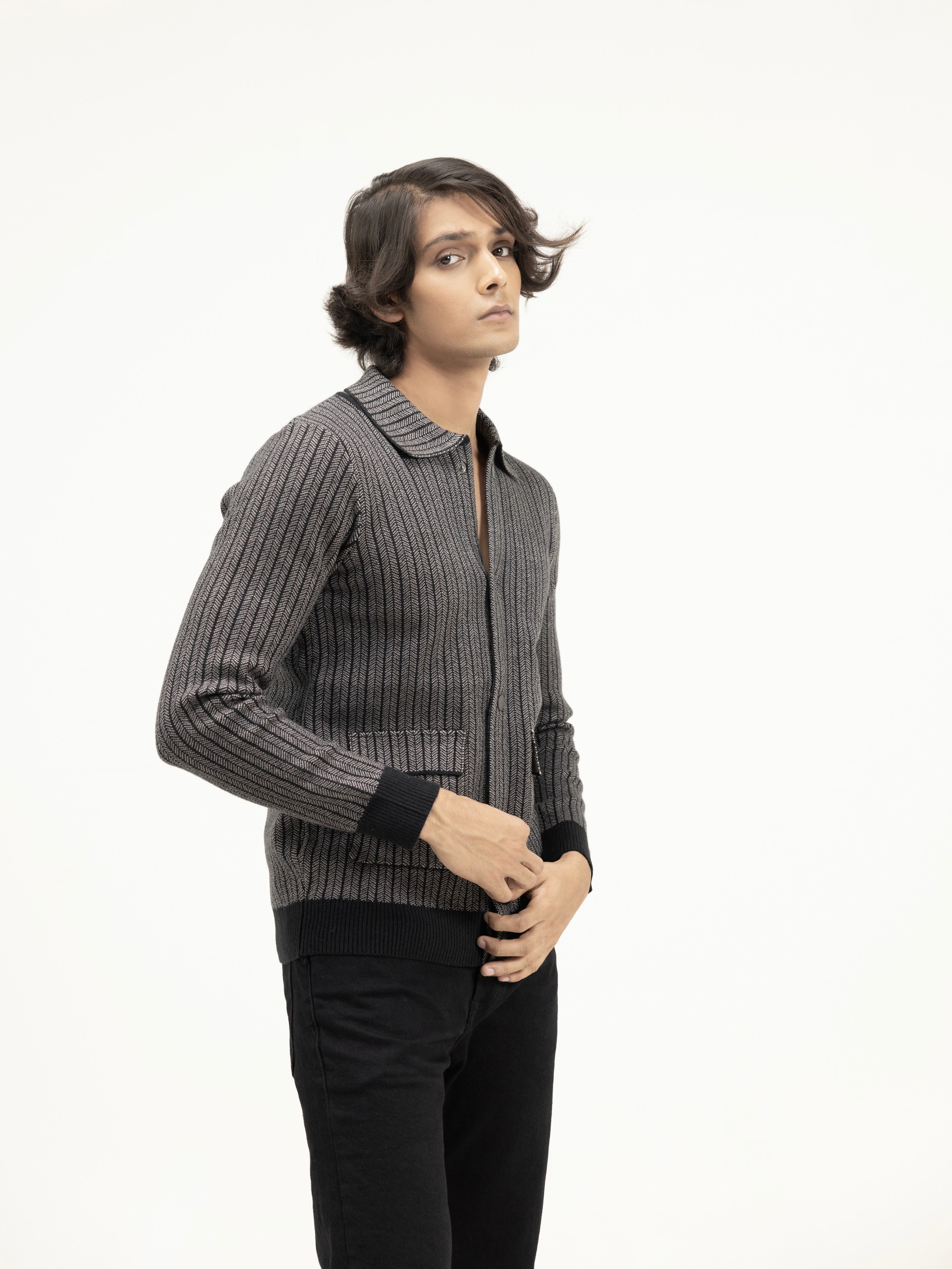 Herringbone Knit Shirt