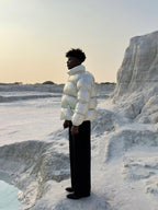 Silver-Fat Carp Puffer Jacket