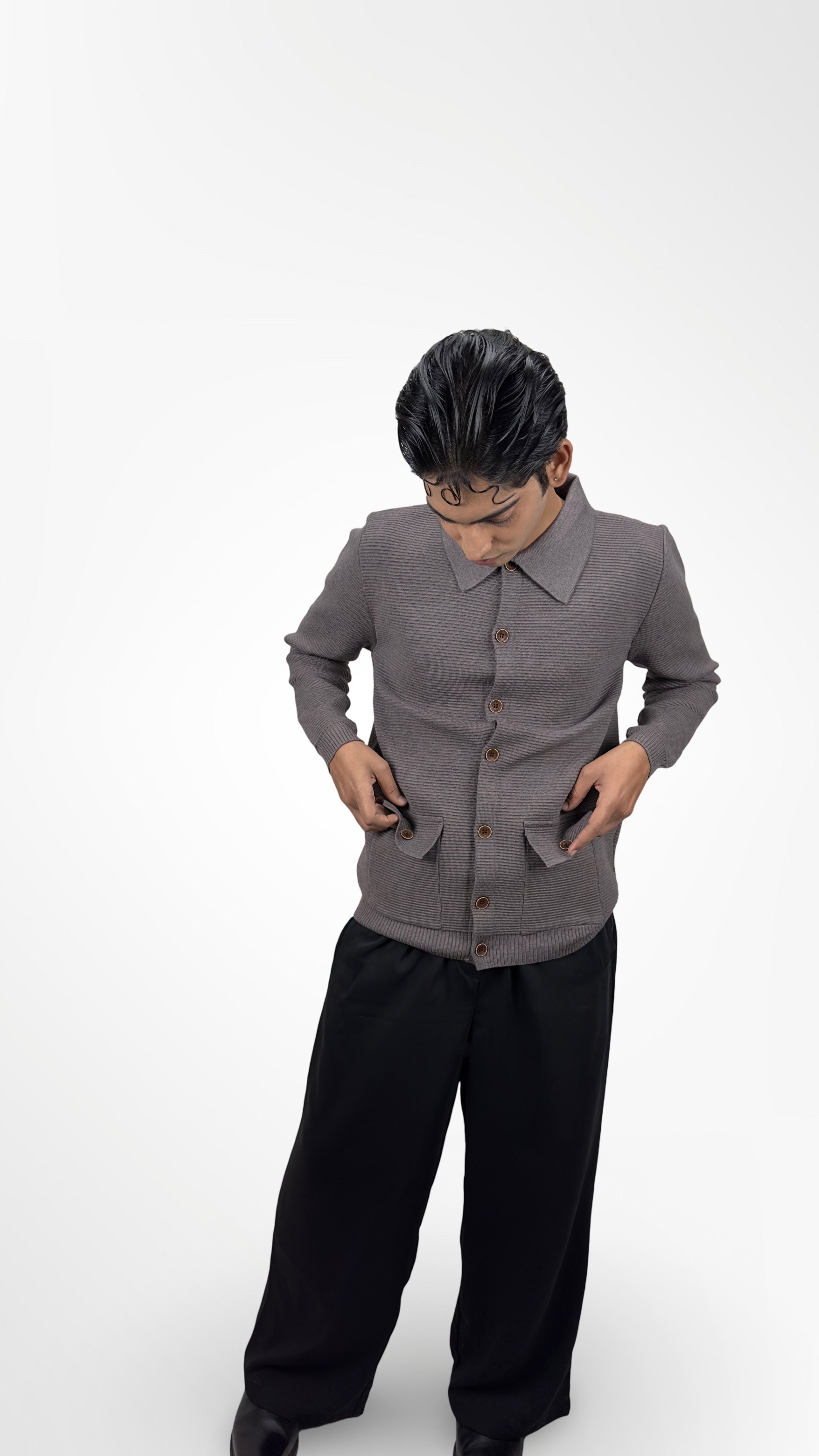 Hutton Ribbed Knit Shirt