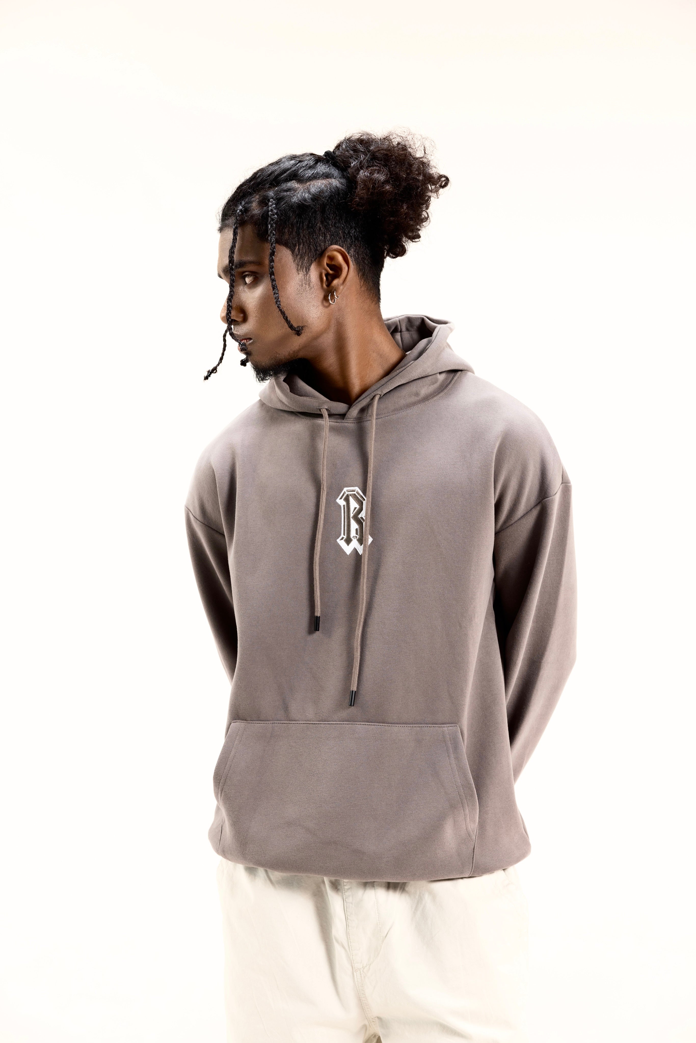 R// Mono Grey Hoodie