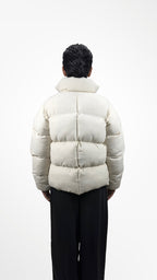 Linen Contour Puffer Jacket