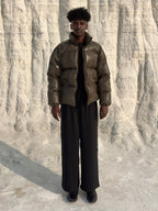 Exotic Wild-Croco Puffer Jacket