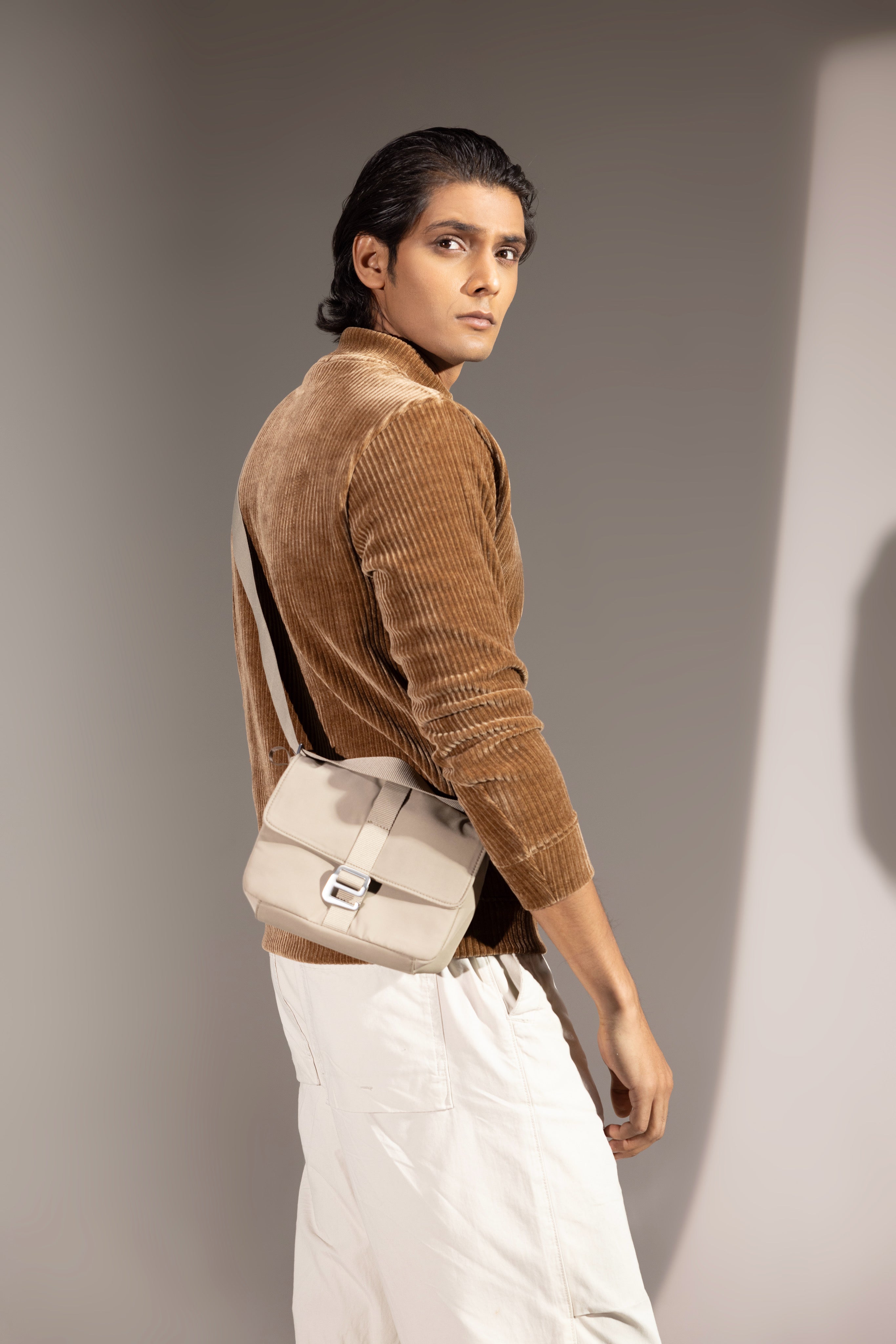 Retro Tan Wale Sweatshirt