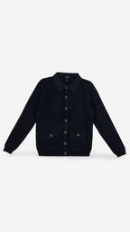 Ebony Ribbed Knit Shirt